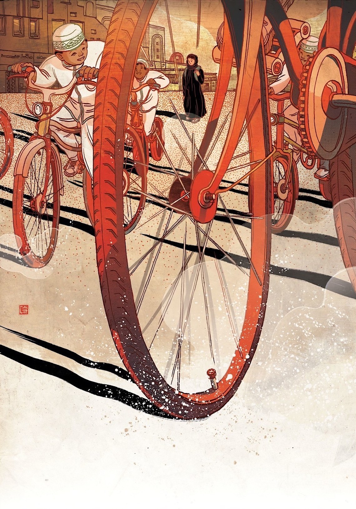 L'arte di Victo Ngai con tre illustrazioni sulla bicicletta | urbancycling.it