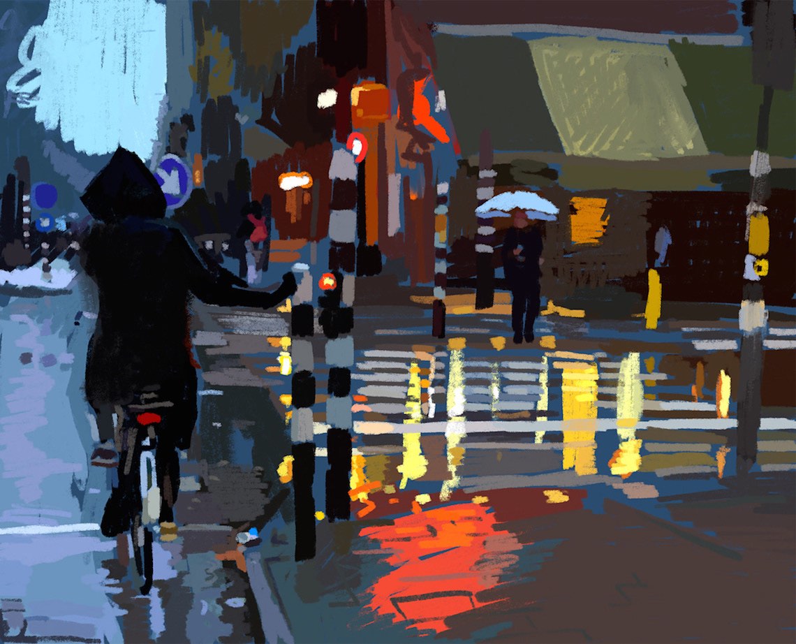 Cyclist_of_Amsterdam by Monique Wijibrands illustrations_1