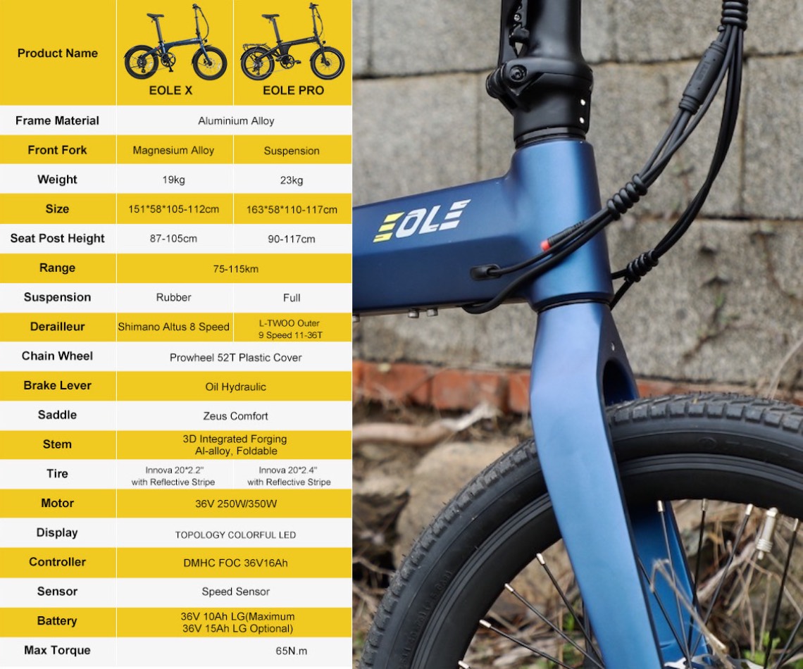 Morfuns Éole X_folding_e-bike_cheda tecnica_urbancycling_it_1